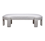 Olivia + Quinn Gramercy Bench Ottoman 7002_DELRAY Del Ray Pearl w/ Never Fear Protection