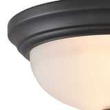 Helena 11'' Wide 2-Light Flush Mount - Black 7002FM/60 Thomas