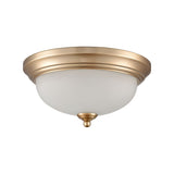 Helena 11'' Wide 2-Light Flush Mount - Satin Gold 7002FM/50 Thomas