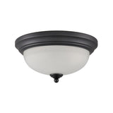 Helena 11'' Wide 2-Light Flush Mount - Black 7002FM/60 Thomas