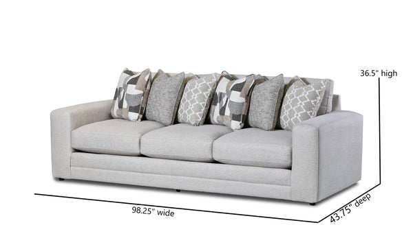 Fusion Gold Rush Antique Sofa - Luxe Living Collection With Plush Cushions & Elegant Design For Comfort Tan W ,90% Polyester 10% Nylon 7003-00 Gold Rush Antique Sofa