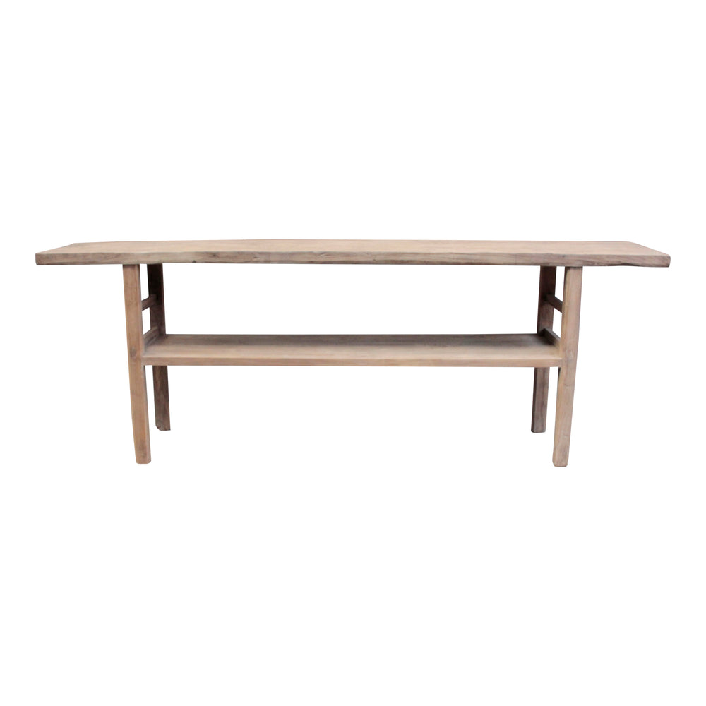Lilys Vintage Console With Shelf Medium About 5-6’ Long Weathered Natural(Size & Color Vary) 7003-M