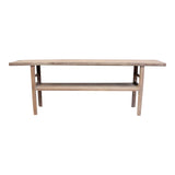 Lilys Vintage Console With Shelf Medium About 5-6’ Long Weathered Natural(Size & Color Vary) 7003-M