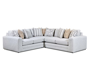 Fusion Durango Pewter Sectional Sofa With Reversible Cushions & Luxe Living Comfort For Modern Spaces Off White Ws ,100% Polypropylene 7003 21l, 15, 21r Durango Pewter Sectional