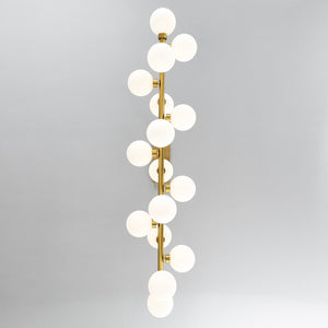 English Elm Pendant Lamp 16 Opal Seeded Glass Shades Gold Frame Farmhouse Dining Island Light Gold+White W5008P466519