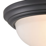 Helena 13'' Wide 2-Light Flush Mount - Black 7003FM/60 Thomas