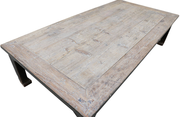 Lilys Antique Coffee Xl Table With Black Lacquer Approx. 6-8Ft Long 35-50’’Wide(Size & Color Vary) 7004-B