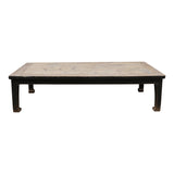 Lilys Antique Coffee Xl Table With Black Lacquer Approx. 6-8Ft Long 35-50’’Wide(Size & Color Vary) 7004-B