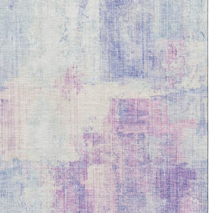 HomeRoots 10' Sky Blue & Ivory Abstract Washable Area Rug - Stain Resistant, UV Protected, Non-Slip Design 700451