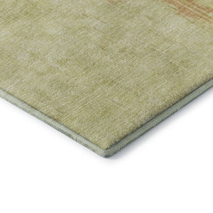 HomeRoots 9' X 12' Wheat & Ivory Abstract Area Rug - Washable, Stain-Resistant, UV-Protected for Family Spaces 700468