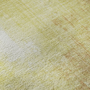 HomeRoots 10' Wheat & Ivory Abstract Area Rug - Durable, Washable, UV Protected for High-Traffic Homes 700469