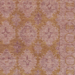 HomeRoots 9' X 12' Blush & Orange Oriental Area Rug - Stain Resistant, UV Protected, Non-Slip, Soft & Stylish! 700480