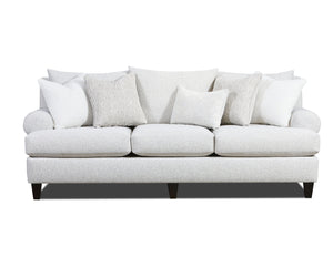 Fusion Hogan Cotton Sofa - Luxe Living Collection With Plush Comfort, Reversible Cushions & Elegant Design Off White Ws ,73% Polypropylene 27% Polyester 7005-00kp Hogan Cotton Sofa