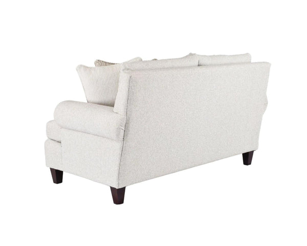 Fusion Hogan Cotton Loveseat - Off White, Luxe Living Collection With Plush Cushions & Contrast Pillows Off White Ws ,73% Polypropylene 27% Polyester 7005-01 Hogan Cotton Loveseat