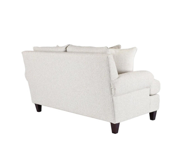 Fusion Hogan Cotton Loveseat - Off White, Luxe Living Collection With Plush Cushions & Contrast Pillows Off White Ws ,73% Polypropylene 27% Polyester 7005-01 Hogan Cotton Loveseat