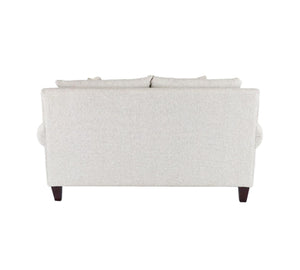 Fusion Hogan Cotton Loveseat - Off White, Luxe Living Collection With Plush Cushions & Contrast Pillows Off White Ws ,73% Polypropylene 27% Polyester 7005-01 Hogan Cotton Loveseat