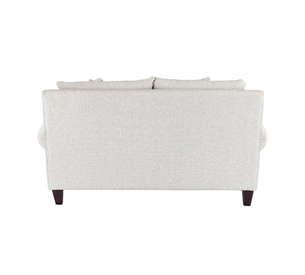 Fusion Hogan Cotton Loveseat - Off White, Luxe Living Collection With Plush Cushions & Contrast Pillows Off White Ws ,73% Polypropylene 27% Polyester 7005-01 Hogan Cotton Loveseat