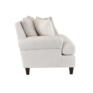Fusion Hogan Cotton Loveseat - Off White, Luxe Living Collection With Plush Cushions & Contrast Pillows Off White Ws ,73% Polypropylene 27% Polyester 7005-01 Hogan Cotton Loveseat