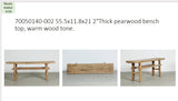 Vintage Bench - Weathered Natural Wood Seating, 3-5Ft Long, Unique Rustic Charm for Home Decor