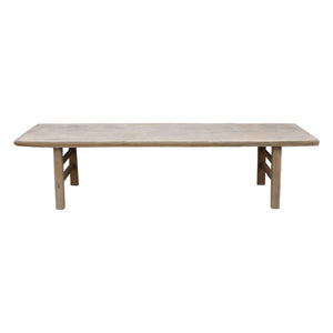 Lilys Vintage Bench Large About 7-8Ft Long Weathered Natural(Size & Color Vary) Excellent Top 7005-2A