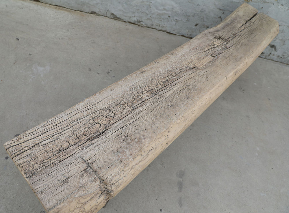 Lilys Vintage Bench Large About 6-7Ft Long Weathered Natural With Metal Leg (Size & Color Vary) 7005-3