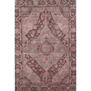 HomeRoots 10' X 14' Stylish Rust and Gray Oriental Washable Area Rug with UV Protection for Busy Homes 700553