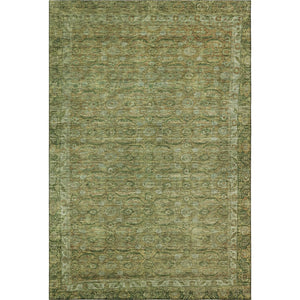 HomeRoots 9' X 12' Artichoke Green & Copper Oriental Area Rug – Durable, Washable, UV Protected for Busy Homes 700564