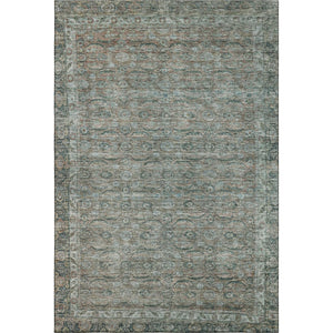 HomeRoots 10' X 14' Teal and Gray Oriental Area Rug - Soft, Durable, Stain-Resistant with UV Protection for Homes 700577