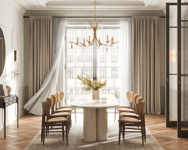 Chelsea House Giulia Italian Chandelier With Antique Gold Frame, 6 Candle Arms & Large Crystal Drops, Luxurious Glow 70058