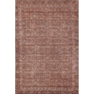 HomeRoots 10' X 14' Terra Cotta & Rust Oriental Area Rug – Washable, Stain-Resistant, UV Protected Beauty! 700583