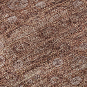 HomeRoots 10' X 14' Terra Cotta & Rust Oriental Area Rug – Washable, Stain-Resistant, UV Protected Beauty! 700583