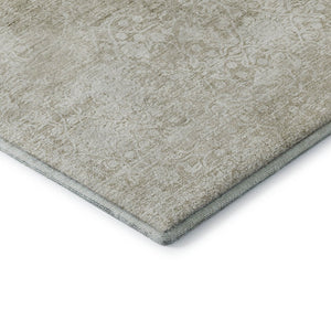 HomeRoots 8' X 10' Beige and Ivory Oriental Area Rug - Washable, UV Protected, Durable, Perfect for Any Space! 700587