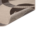 Sams International Abacasa Sonoma Cicero Machine Made Viscose Abstract  Rug Grey, Ivory 7'10" x 10'1"