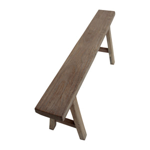 Lilys 45" Noodle Bench Weathered Natural (Upper Width 6" Lower Width 10") 7006-S