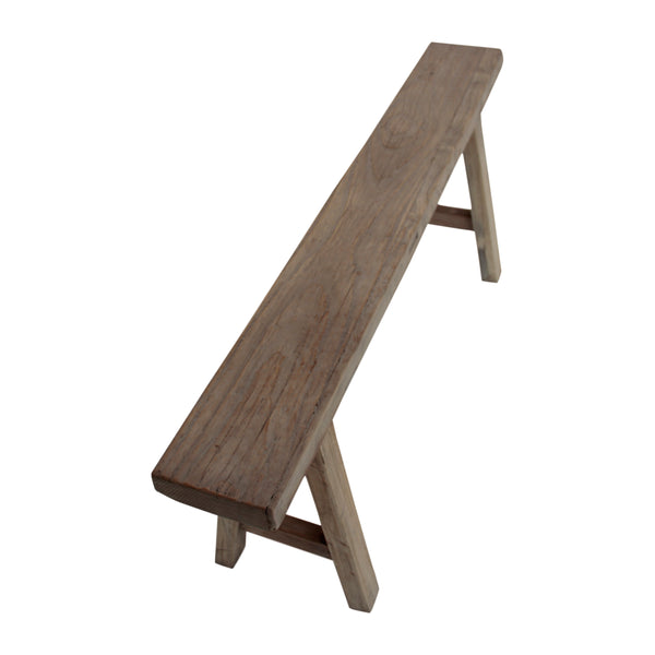 Lilys 45" Noodle Bench Weathered Natural (Upper Width 6" Lower Width 10") 7006-S