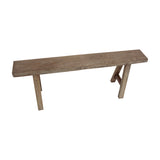 Lilys 45" Noodle Bench Weathered Natural (Upper Width 6" Lower Width 10") 7006-S