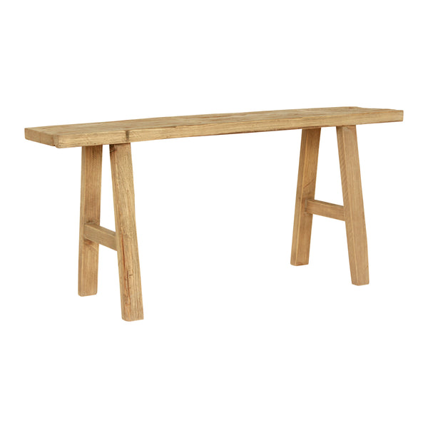 Lilys 43" Elmwood Bench Weathered Natural (Upper Width 10" Lower Width 14") 7006-4