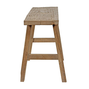 Lilys 43" Elmwood Bench Weathered Natural (Upper Width 10" Lower Width 14") 7006-4