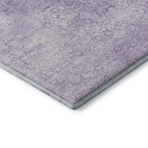 HomeRoots 9' X 12' Lilac and Ivory Oriental Area Rug – Washable, UV-Protected, Stain-Resistant, Durable Design! 700606