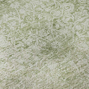 HomeRoots 5' X 8' Elegant Sage and Ivory Oriental Area Rug - Durable, Washable, UV Protected for Busy Homes 700609
