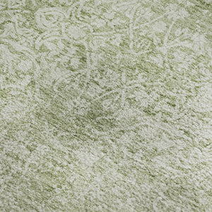 HomeRoots 8' X 10' Sage & Ivory Washable Oriental Area Rug – Stain Resistant, UV Protected, Perfect for Homes! 700611