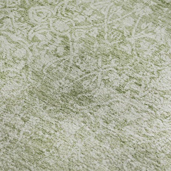 HomeRoots 8' X 10' Sage & Ivory Washable Oriental Area Rug – Stain Resistant, UV Protected, Perfect for Homes! 700611