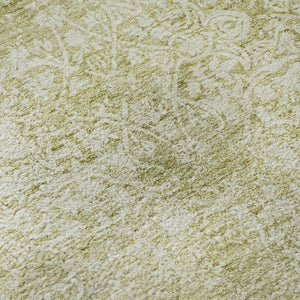 HomeRoots 8' Wheat and Ivory Oriental Round Rug - Washable, UV-Protected, Stylish & Durable for High-Traffic Areas 700628