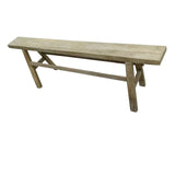 Lilys Vintage Country Board Bench Weathered Natural Wood (Size Vary) 7006-3