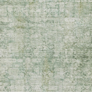 HomeRoots 5' X 8' Artichoke Green & Beige Oriental Area Rug - Washable, Stain Resistant, UV Protected Comfort 700633