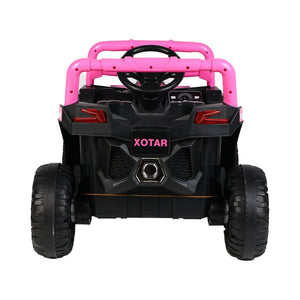 English Elm Ride on 12v Electric Kids Car with Remote Control Swing Function and Bluetooth Music Pink W1760P358706