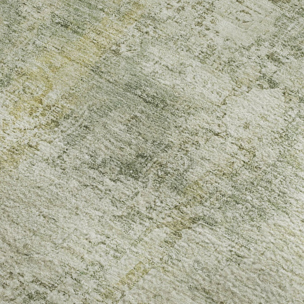 HomeRoots 5' X 8' Beige and Green Oriental Area Rug - Washable, UV Protected, Stain Resistant for Busy Homes 700639
