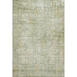 HomeRoots 10' X 14' Beige and Green Oriental Area Rug - Stain Resistant, UV Protected, Non-Slip for Durability 700643