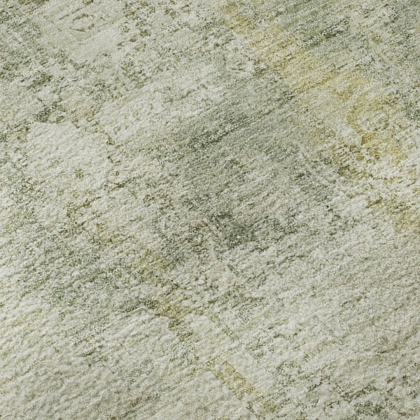 HomeRoots 10' X 14' Beige and Green Oriental Area Rug - Stain Resistant, UV Protected, Non-Slip for Durability 700643