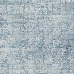 HomeRoots 10' Blue and Ivory Oriental Washable Area Rug - Durable, UV-Protected, Stylish for Every Space 700649
